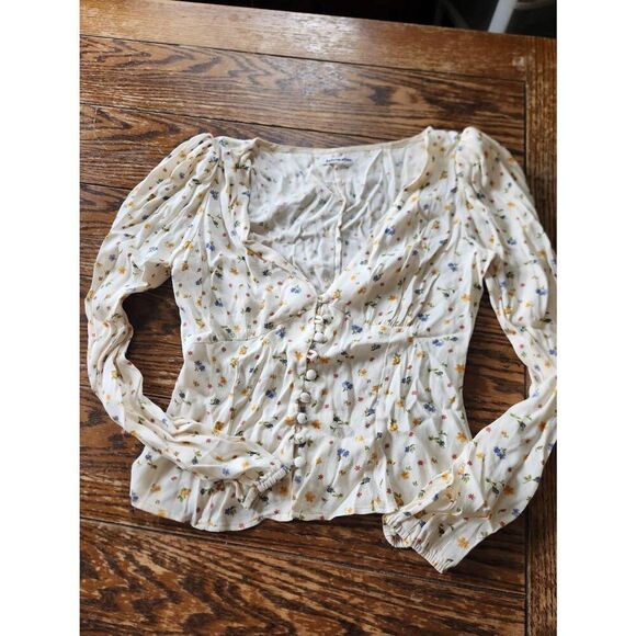 Reformation Tops - Reformation Nell Top White Floral sz Medium (6)